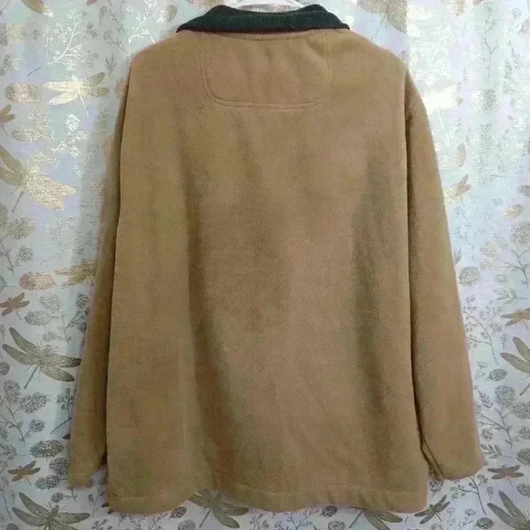 St. John's Bay Men's Fleece Pullover Sweater Brown Gray Jacket Heavy Coat XL - Picture 9 of 11